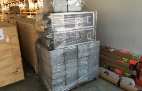 Providing a storage for interior parts